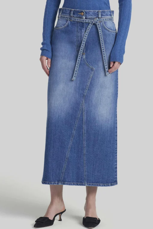Skirts|FEATURED-Altuzarra 'Dean' Skirt Washed Indigo