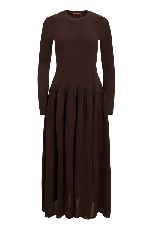 Dresses|Knitwear-Altuzarra 'Denning' Dress Tobacco