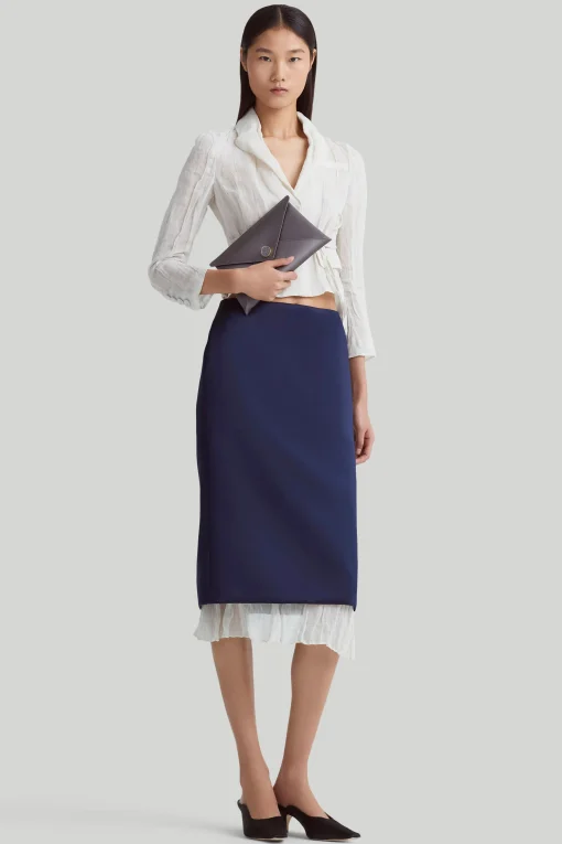 Skirts-Altuzarra 'Fannie' Skirt Berry Blue