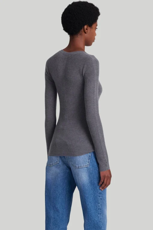 Knitwear|Tops-Altuzarra 'Jones' Sweater Carbon Melange