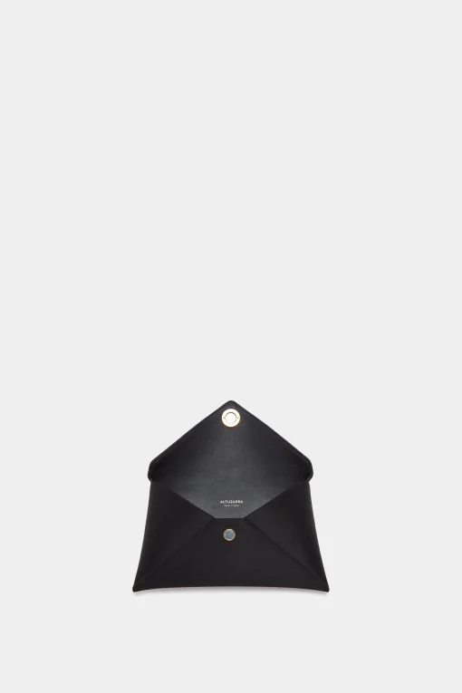 Handbags-Altuzarra 'Medallion' Envelope Clutch Satin Black