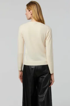 Knitwear|Tops-Altuzarra 'Minamoto' Knit Sweater Ivory