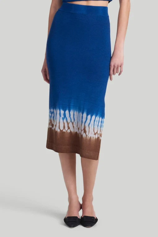 Knitwear|Skirts-Altuzarra 'Morse' Skirt Ultramarine Line Shibor