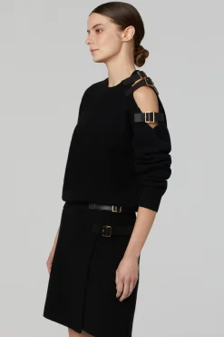 Knitwear|Tops-Altuzarra 'Ness' Sweater Black