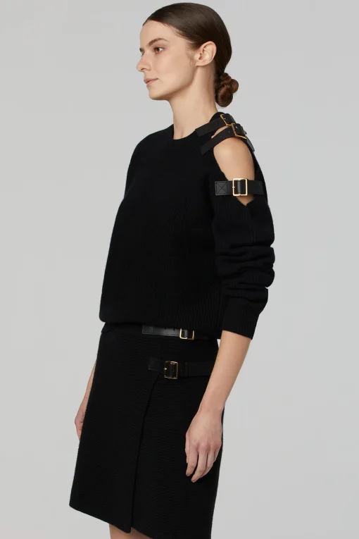 Knitwear|Tops-Altuzarra 'Ness' Sweater Black