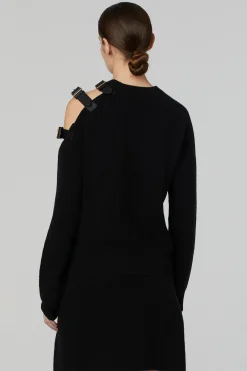 Knitwear|Tops-Altuzarra 'Ness' Sweater Black