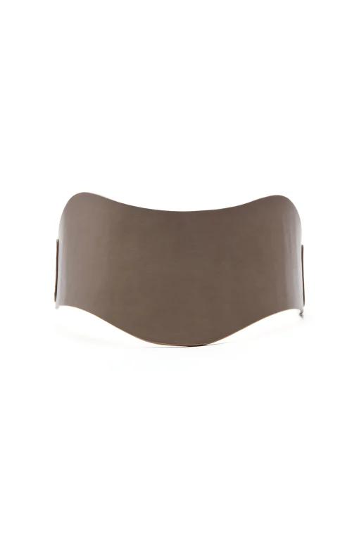 Exclusives|Exclusives-Altuzarra 'Reversible' Corset Belt Taupe Croc/Earth