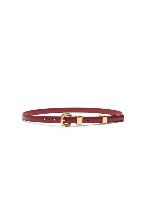 Elegant Eveningwear|Elegant Eveningwear-Altuzarra 'Skinny' Belt Deep Garnet