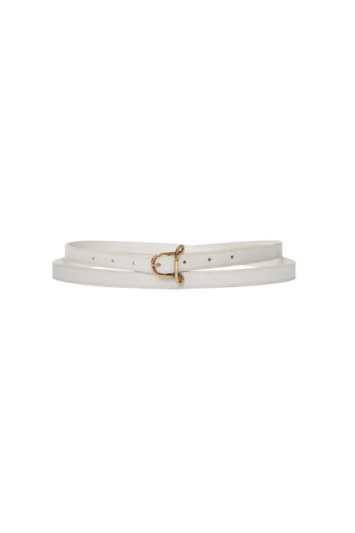 Belts-Altuzarra Small 'A' Belt Ivory