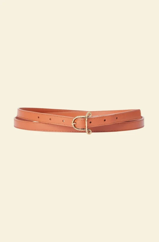 Belts-Altuzarra Small 'A' Belt Cognac