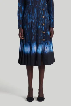 Skirts-Altuzarra 'Tullius' Skirt Berry Blue Shibori